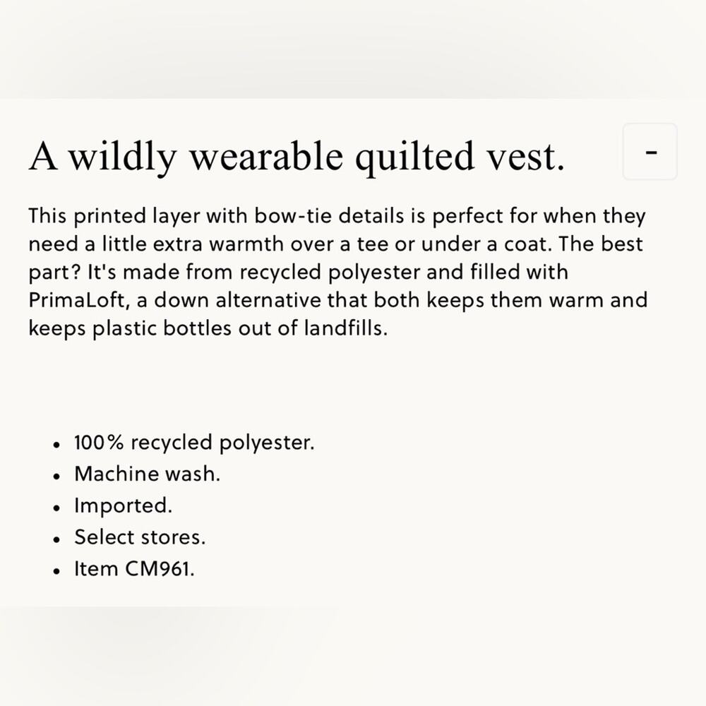 Crewcuts tan leopard print quilted vest - Picture 11 of 11